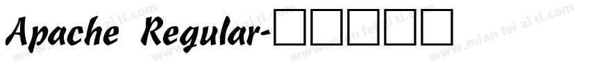 Apache Regular字体转换